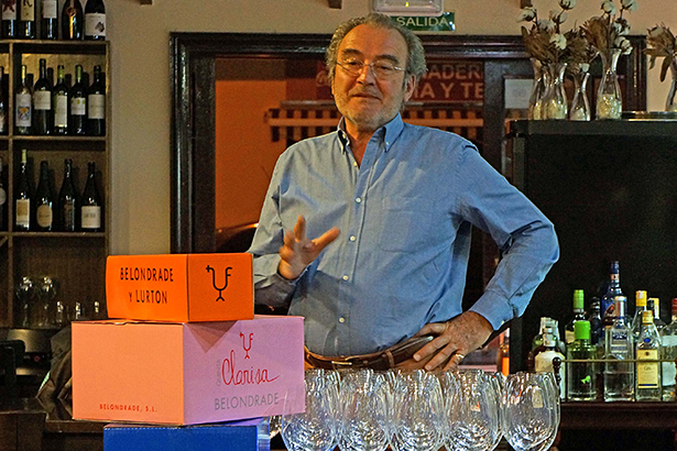 Didier Belondrade, durante la presentación de su proyecto vinícola en Tenerife | Foto: Manuel Expósito