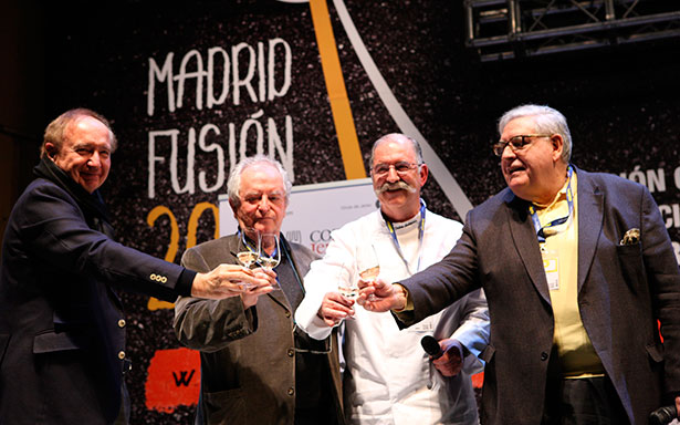 Capel con Arzak y Subijana en una edición anterior de Madrid Fusión