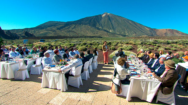 Imagen de la grabación del programa en el Parque Nacional del Teide