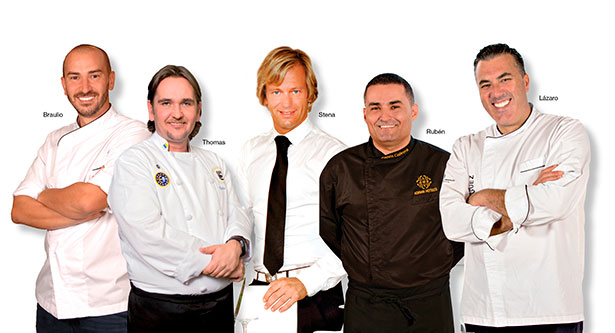 Los cinco chefs que optan al premio 