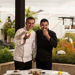 El chef David Moraga y Jesús Camacho, Jefe de pastelería del Hotel Suite Villa María | Foto: Javier Marrero