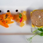 Foie con gelatinas y frutas | Foto: J. L. C.