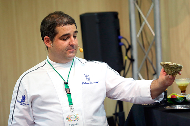 Erlantz Gorostiza, durante su presentación en Culinaria