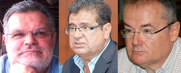 Manuel Lobo Cabrera, Adolfo Arbelo García y Gonzalo Brito Miralles 