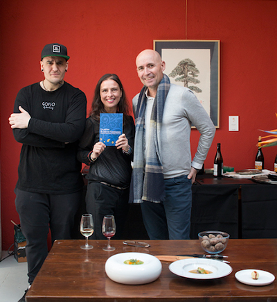 De izquierda a derecha, el chef Safe Cruz, Yanet Acosta y el botánico Santiago Orts | Foto: Ariadna Acosta