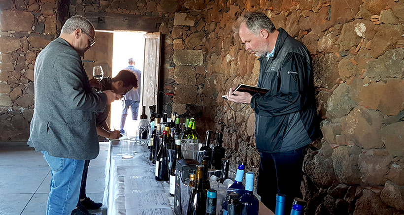 Imagen de la visita que once Master of Wine realizaron a Canarias en febrero del año pasado | Foto: José L. Conde