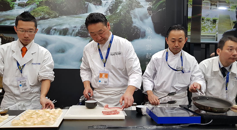 Chefs japoneses realizan una demostración en Madrid Fusión | Foto: José L. Conde