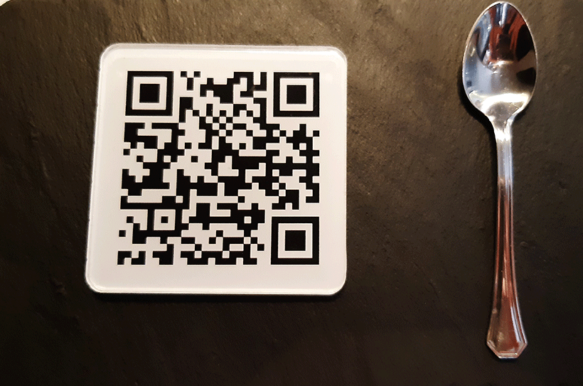 Código QR con la carta de un restaurante | Foto: José L. Conde