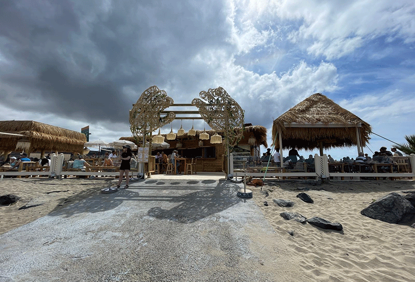 Vista del restaurante Casa Playa