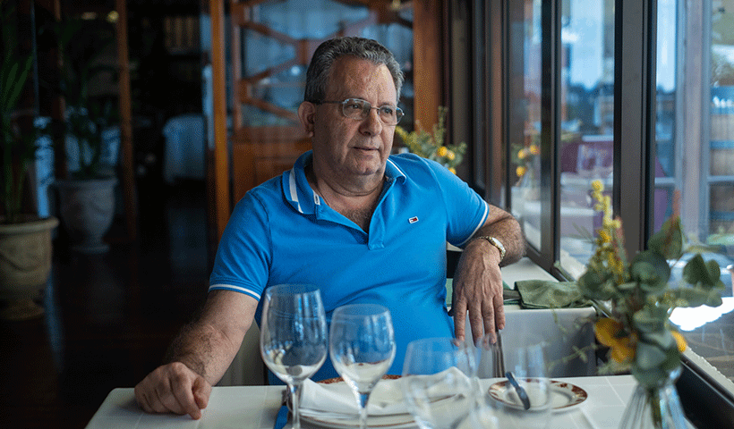 Mariano Ramos, durante la entrevista en el restaurante Los Limoneros | Foto: Fran Pallero