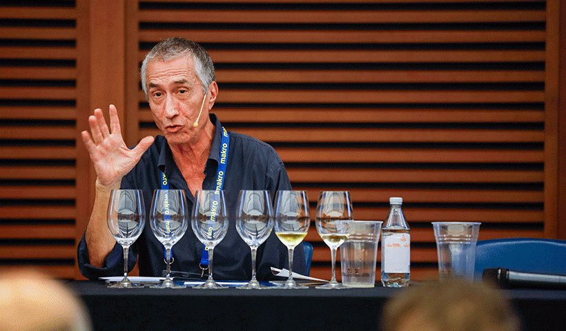 Carlos Delgado, durante la cata de los vinos de Tenerife | Foto: SSGMK