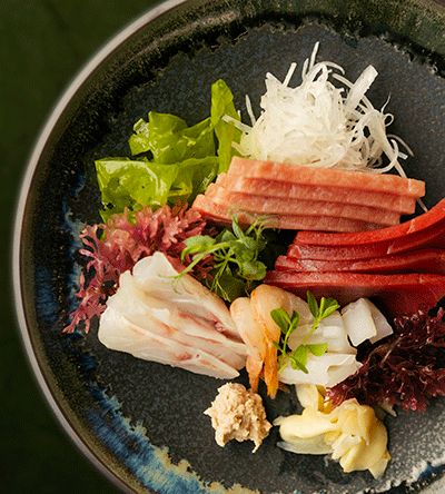 Sashimi, un plato que será habitual en el nuevo restaurante Shibui de la capital tinerfeña